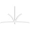 Ekena Millwork Davenport Architectural Grade PVC Gable Bracket, 108"W x 63"H x 4"D x 4"F, 14/12 Pitch GBP108X63X0404DAV00 - alternate 3